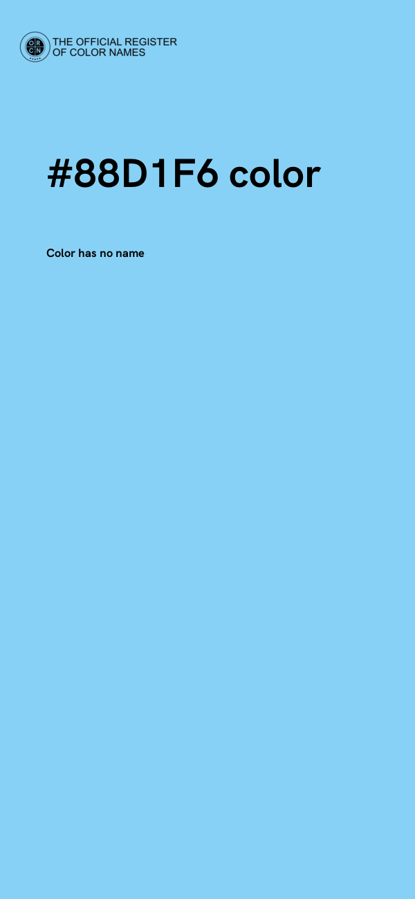 #88D1F6 color image