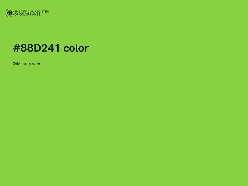 #88D241 color image