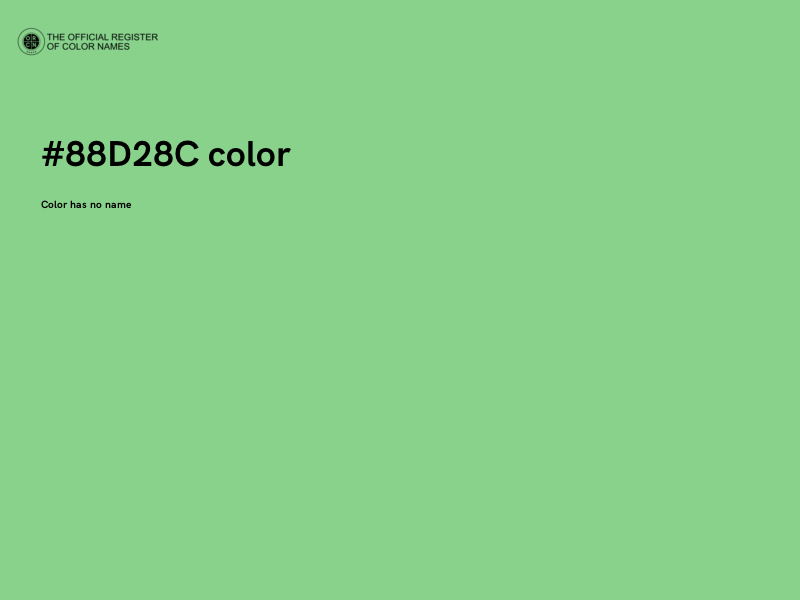 #88D28C color image