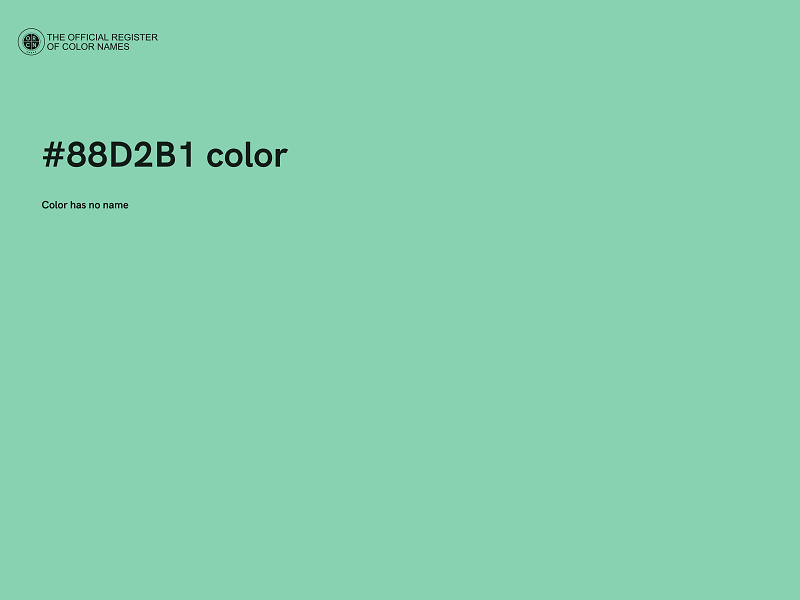 #88D2B1 color image