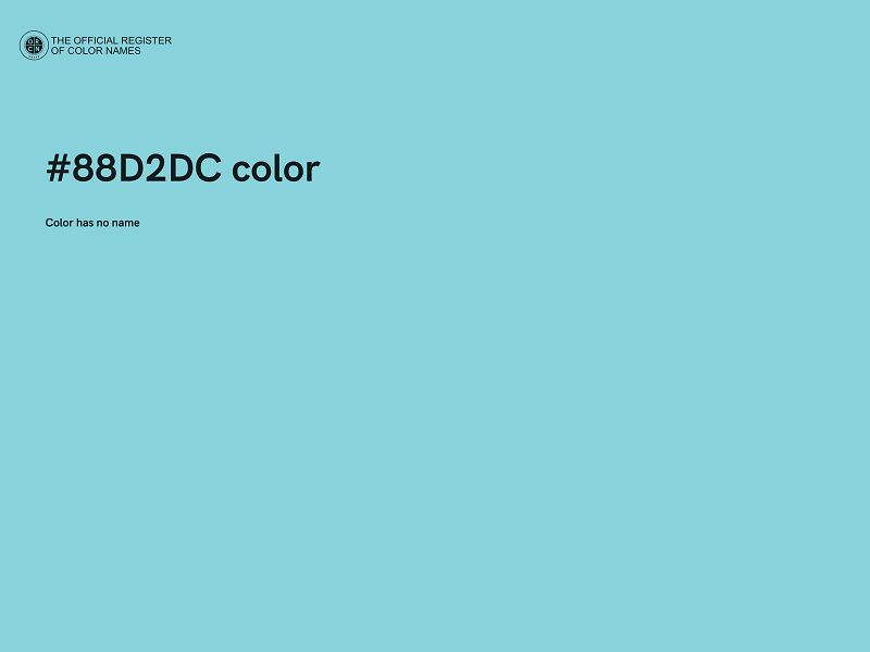 #88D2DC color image