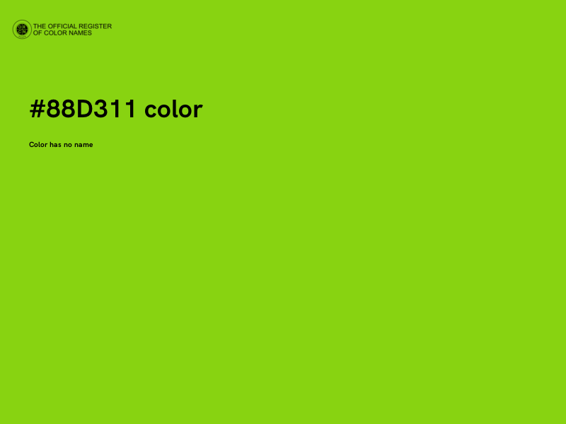 #88D311 color image