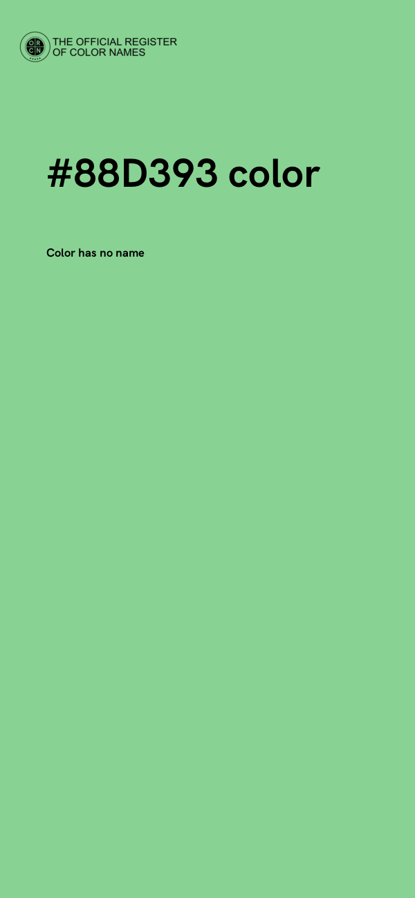 #88D393 color image
