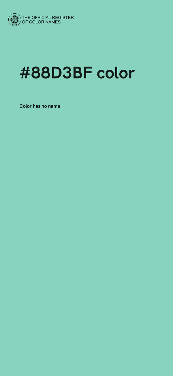 #88D3BF color image