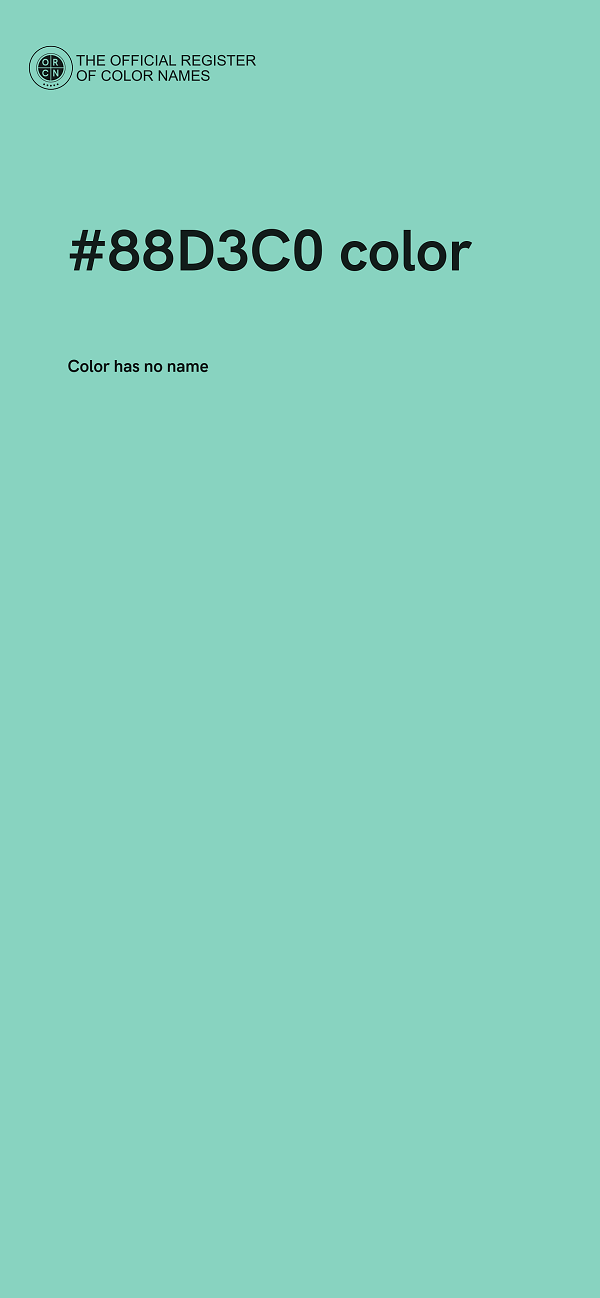 #88D3C0 color image