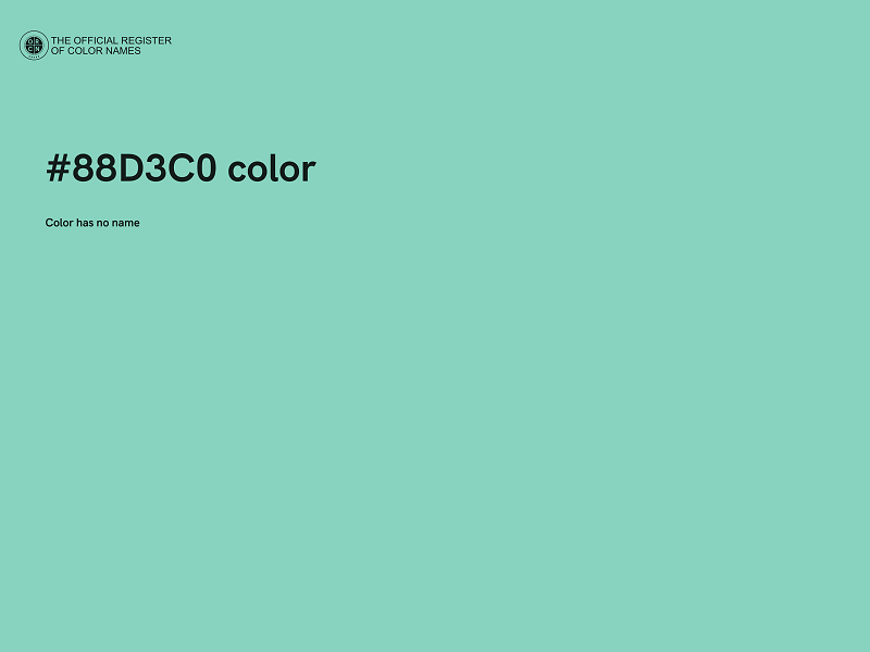 #88D3C0 color image