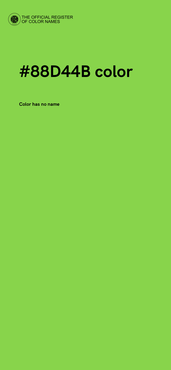 #88D44B color image