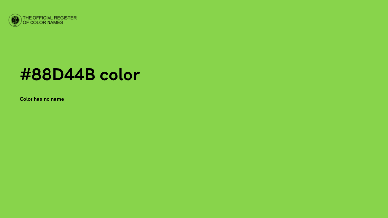 #88D44B color image