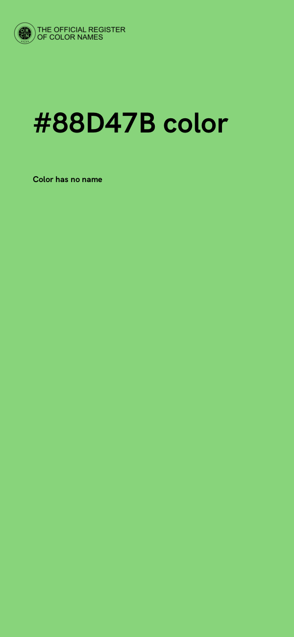 #88D47B color image