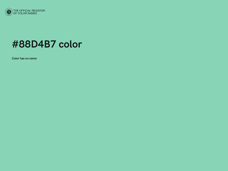 #88D4B7 color image