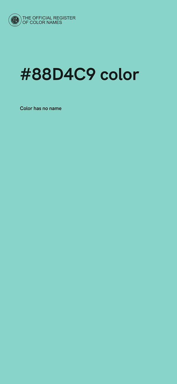 #88D4C9 color image