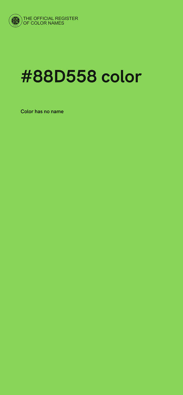 #88D558 color image