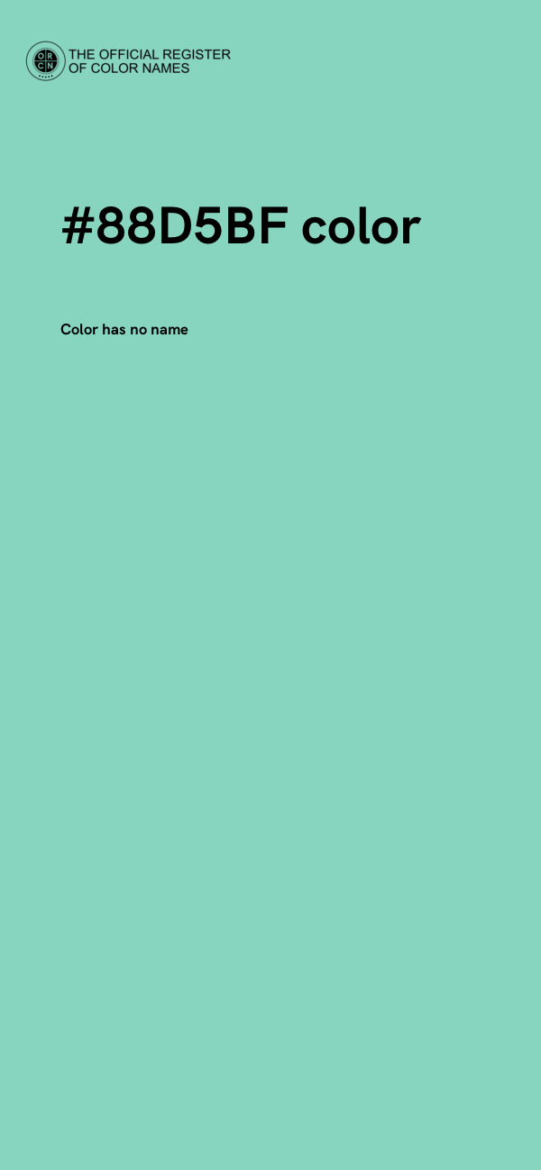 #88D5BF color image