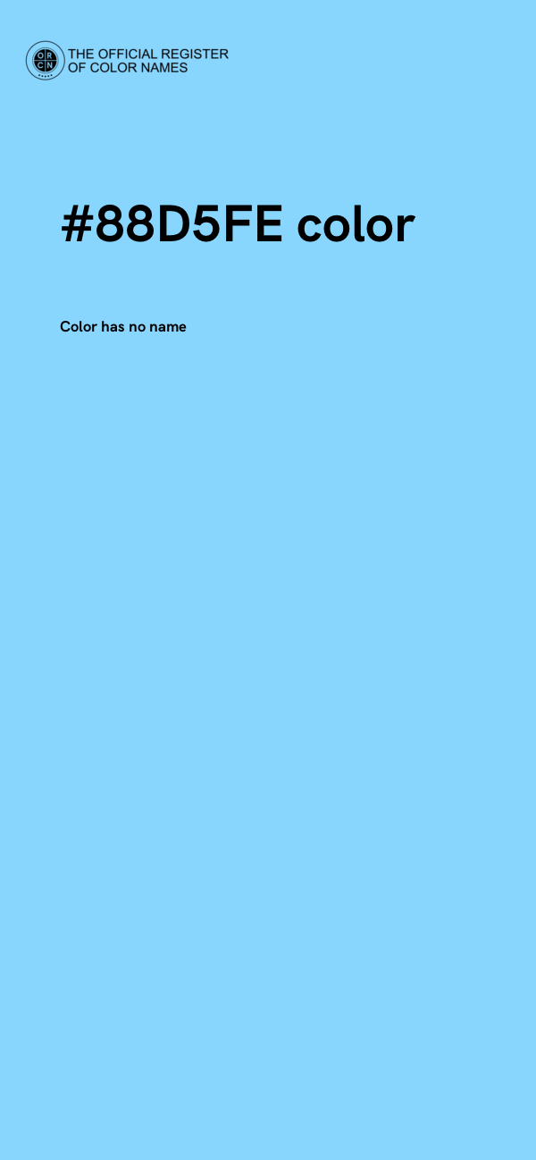 #88D5FE color image