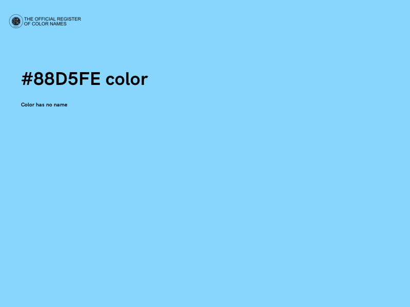 #88D5FE color image