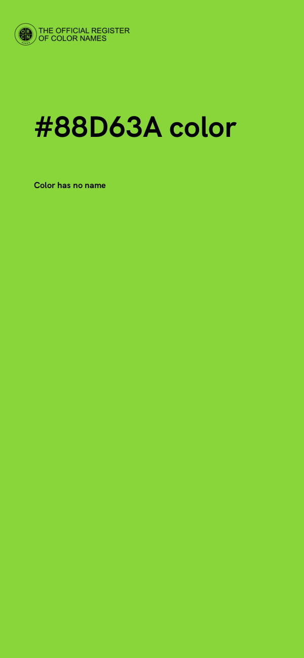 #88D63A color image