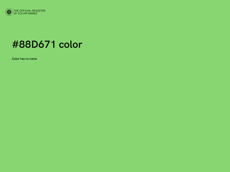 #88D671 color image