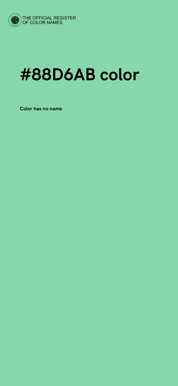 #88D6AB color image