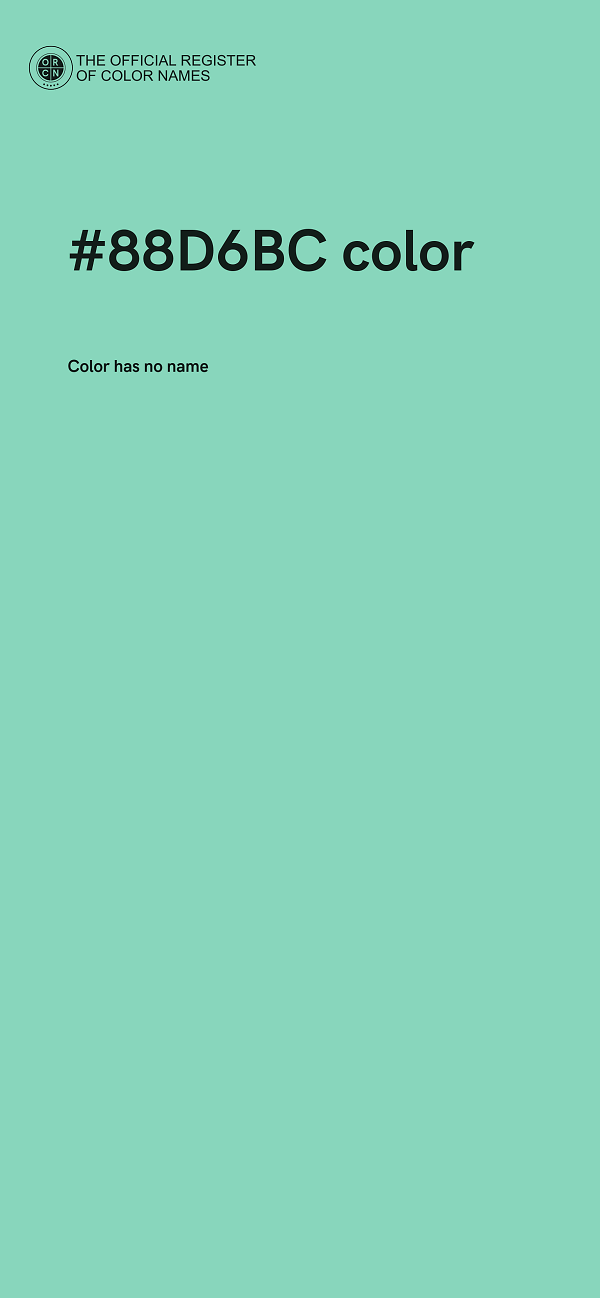 #88D6BC color image