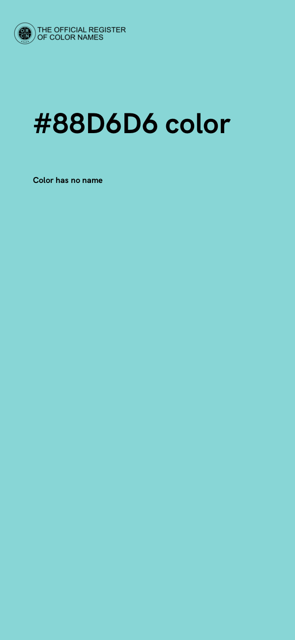 #88D6D6 color image