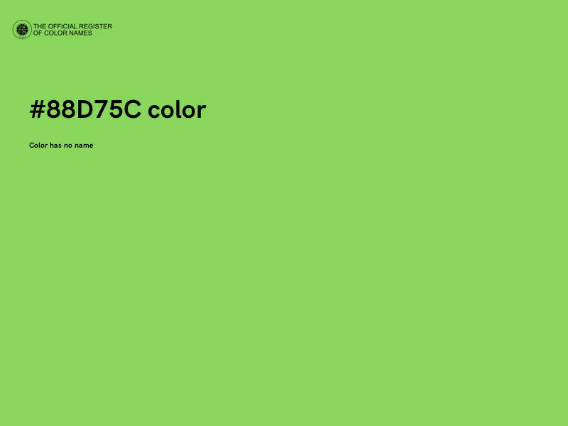#88D75C color image
