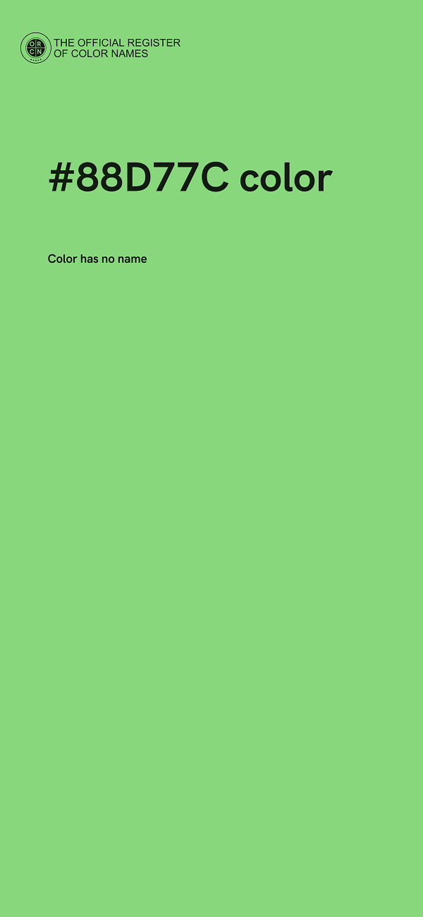 #88D77C color image