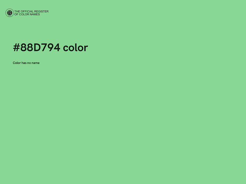 #88D794 color image