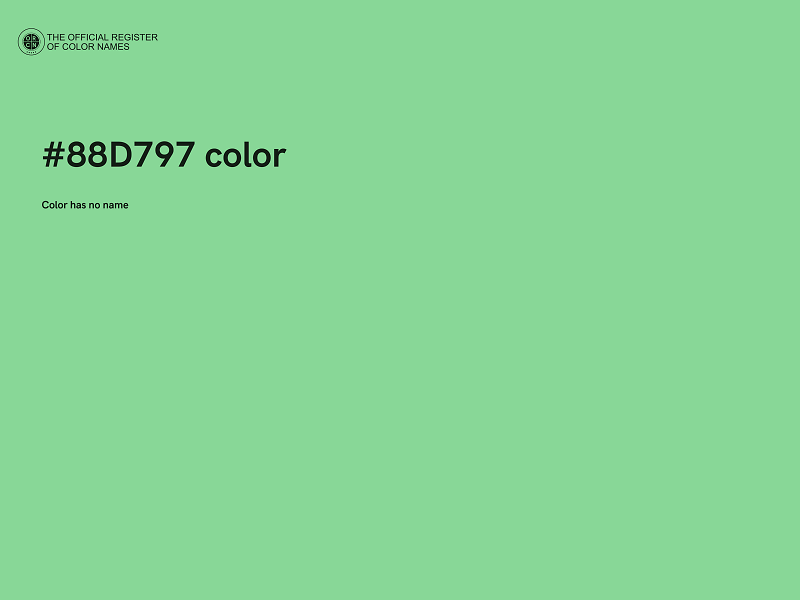 #88D797 color image