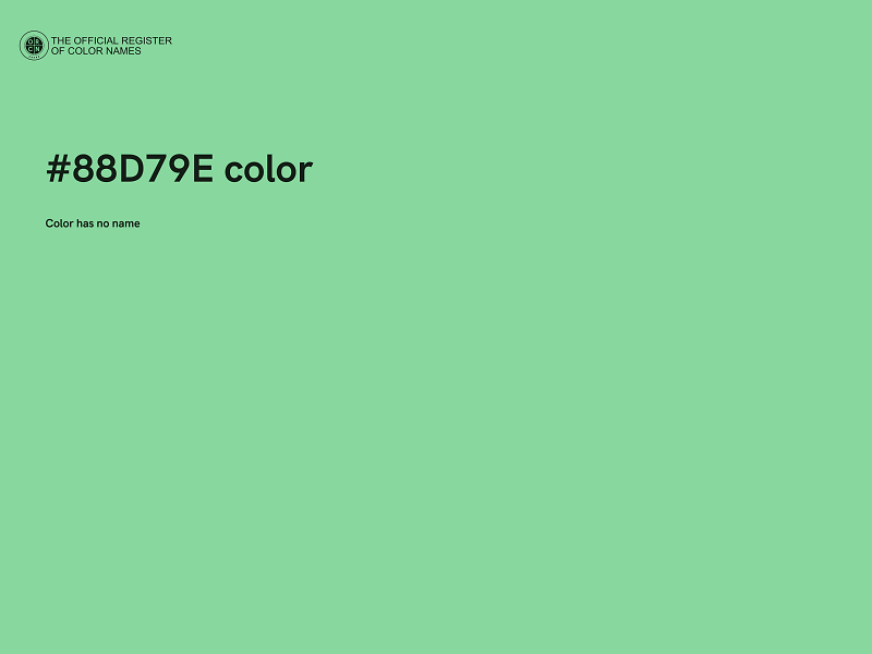 #88D79E color image