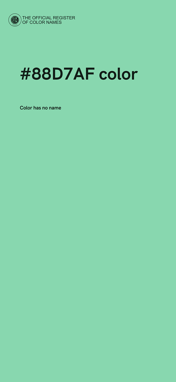 #88D7AF color image