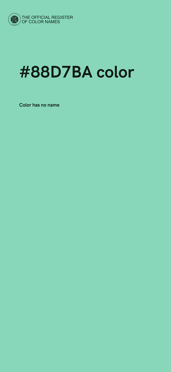 #88D7BA color image