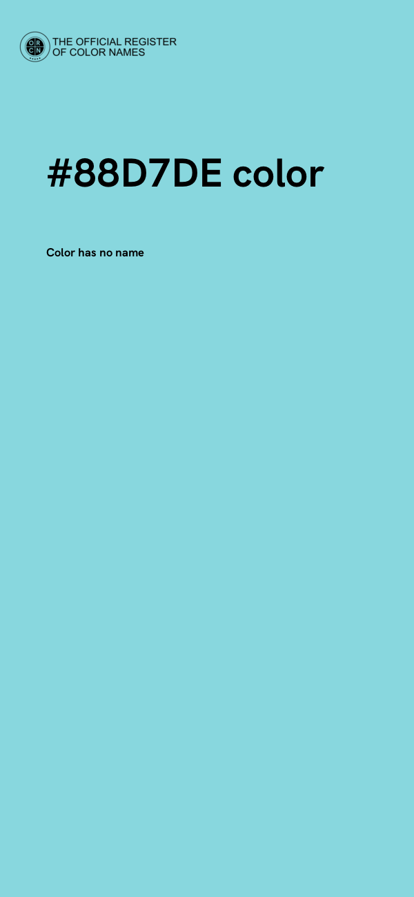 #88D7DE color image