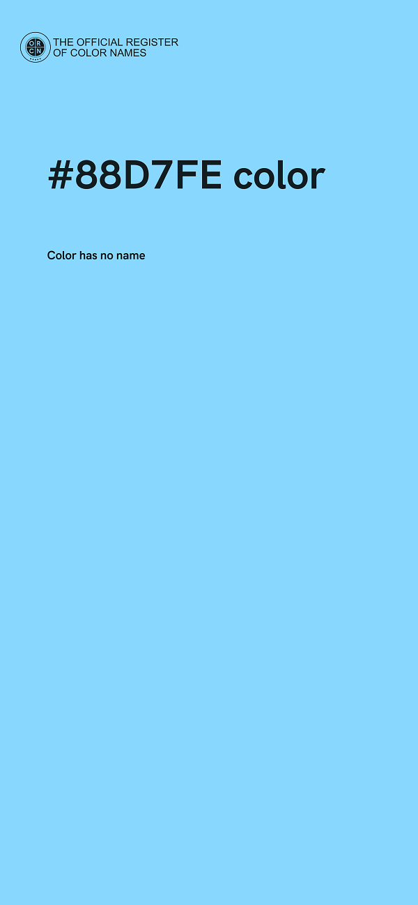 #88D7FE color image