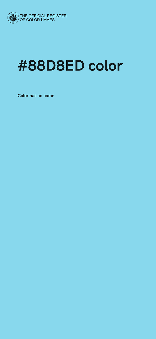 #88D8ED color image