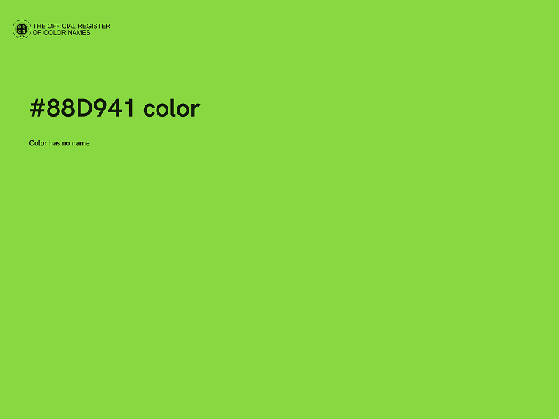 #88D941 color image