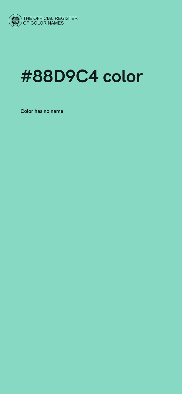 #88D9C4 color image