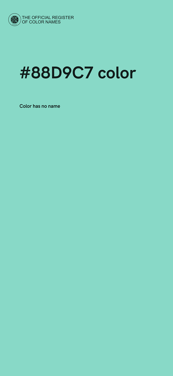 #88D9C7 color image