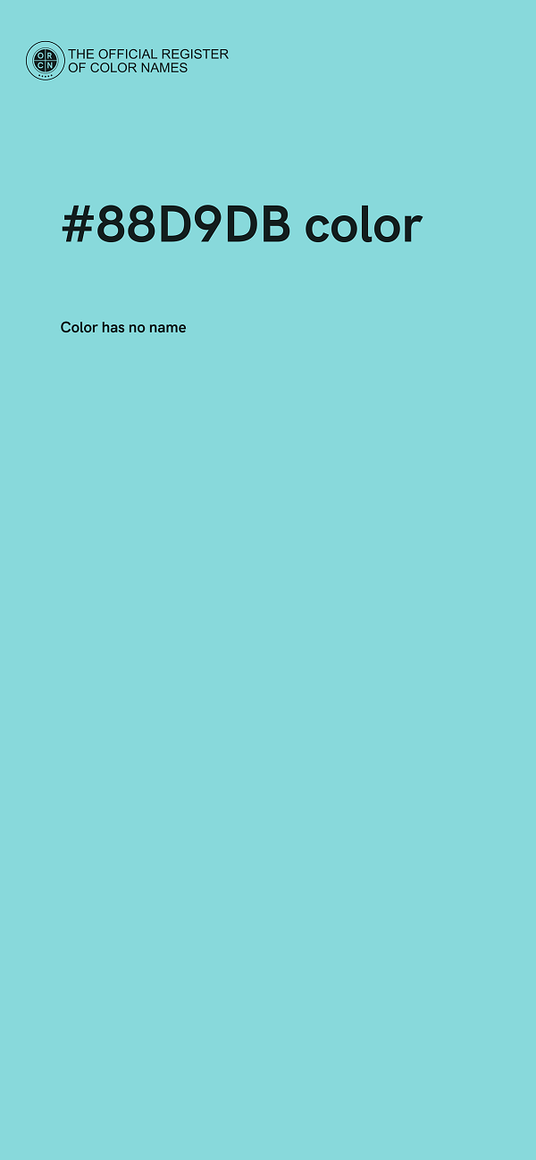 #88D9DB color image