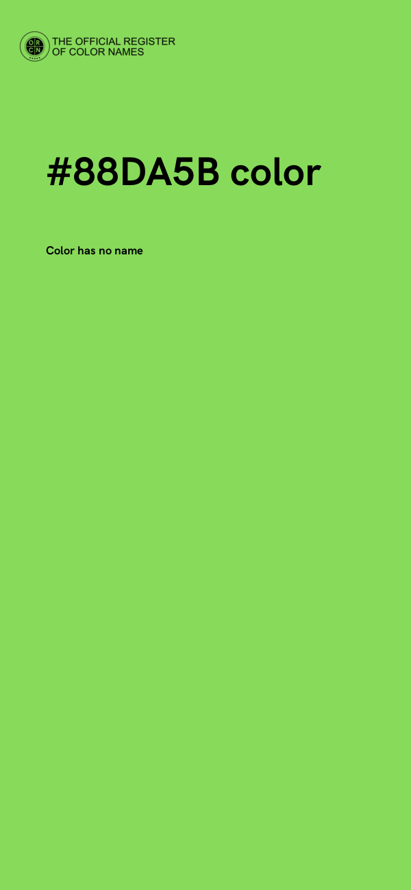 #88DA5B color image