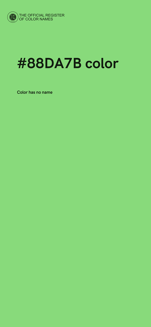 #88DA7B color image