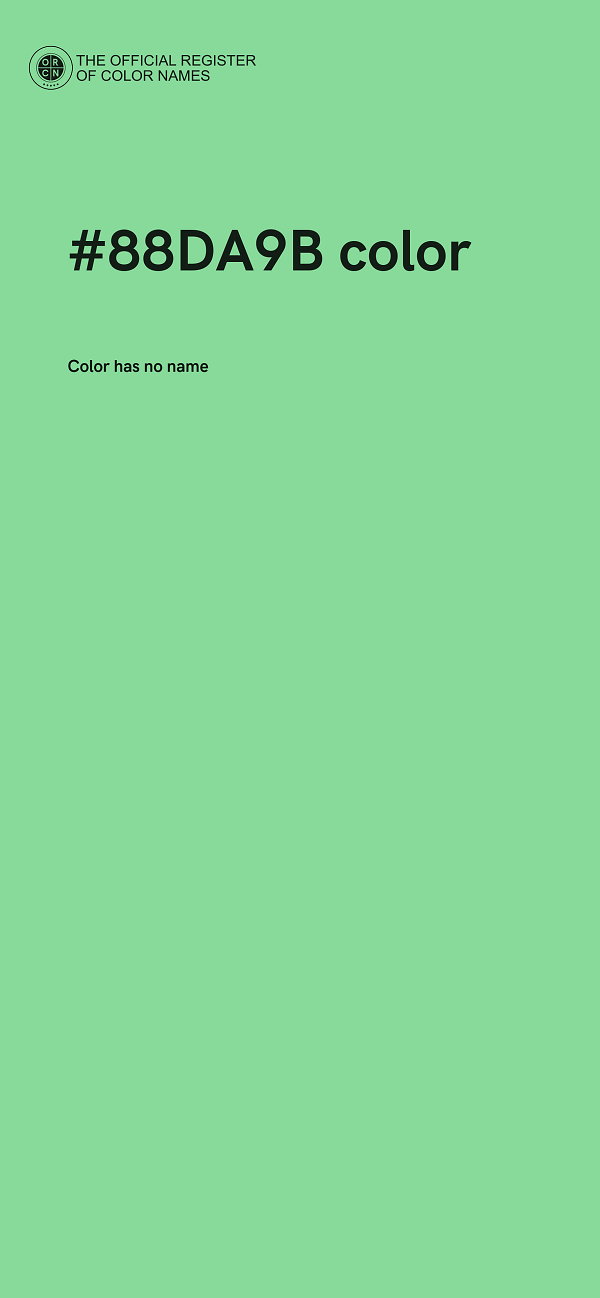 #88DA9B color image