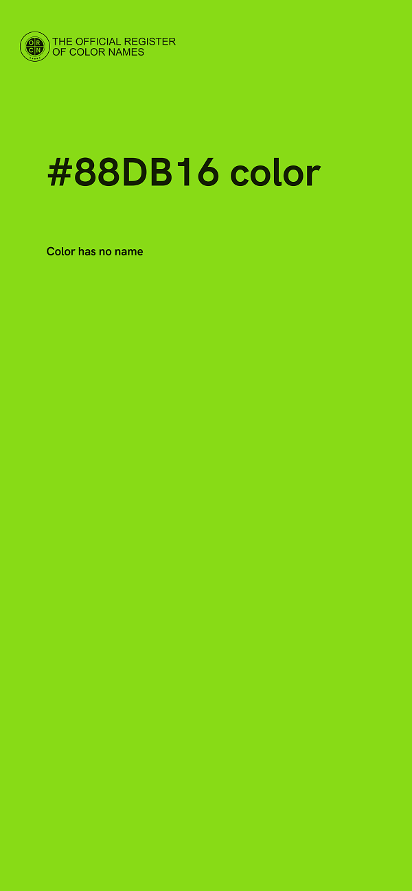 #88DB16 color image