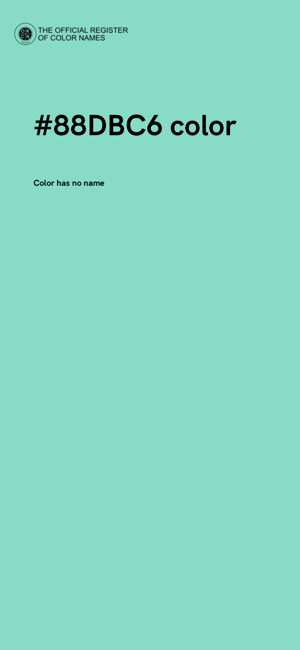 #88DBC6 color image