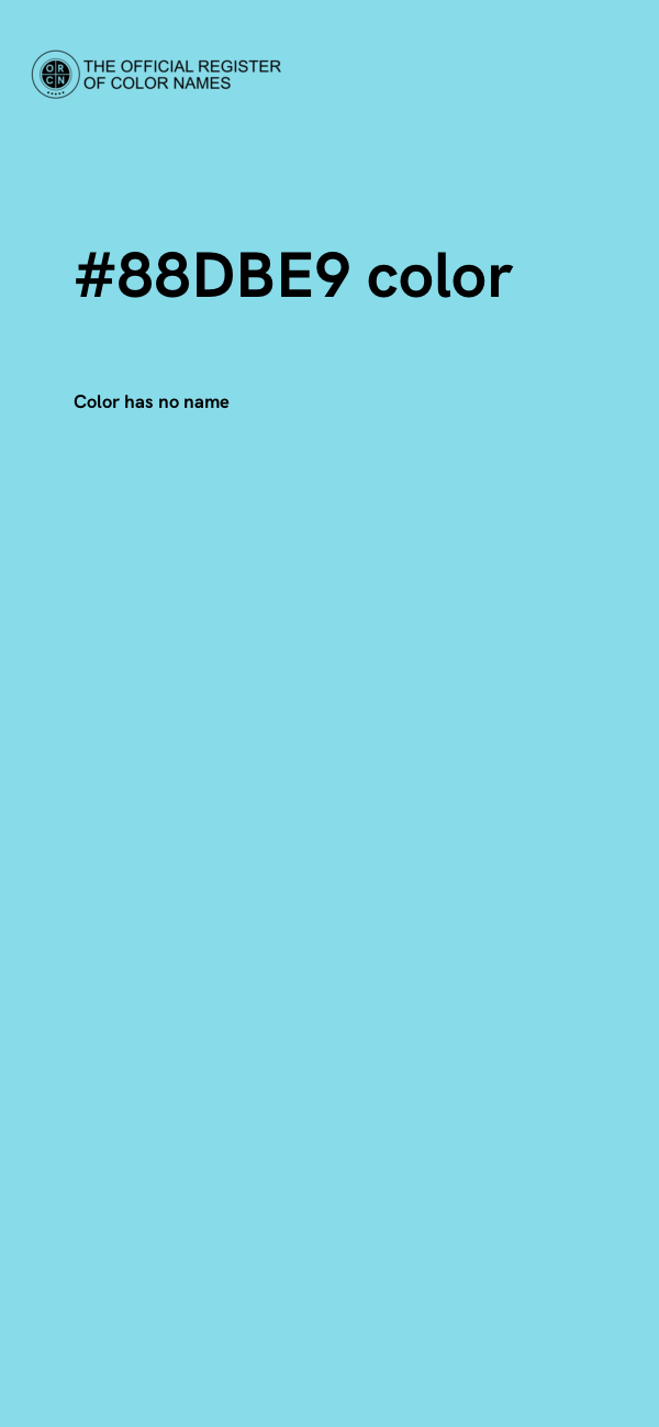 #88DBE9 color image