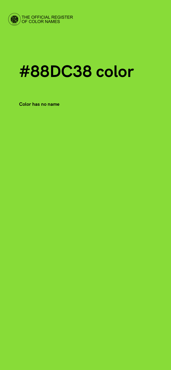 #88DC38 color image