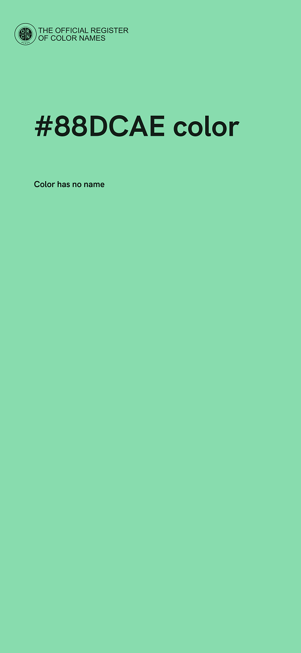 #88DCAE color image
