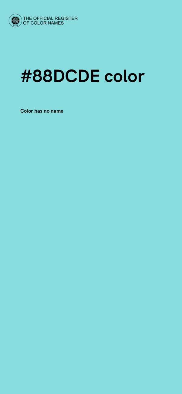 #88DCDE color image