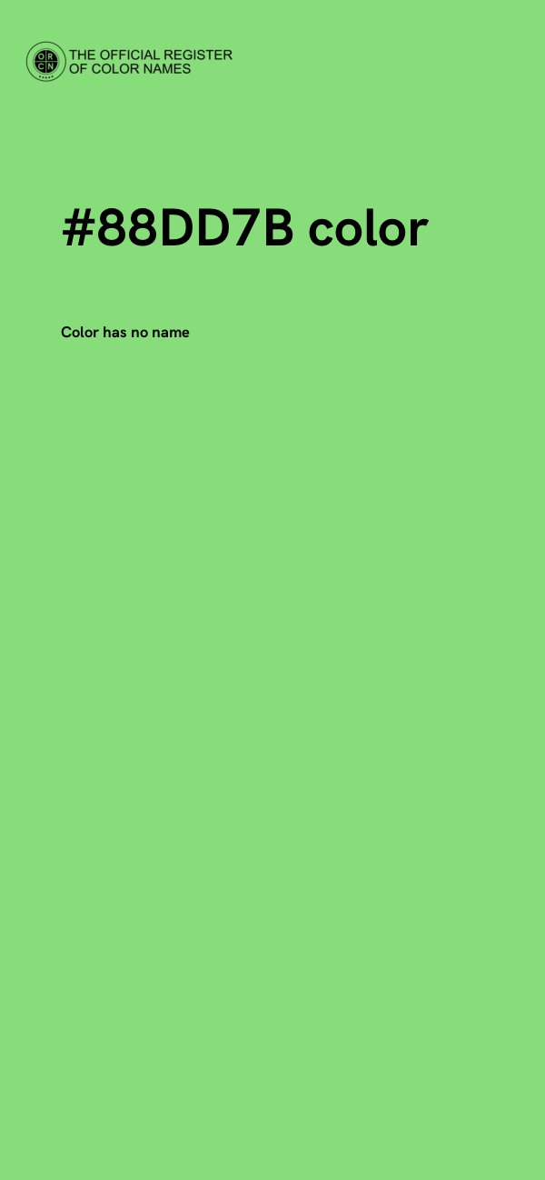 #88DD7B color image
