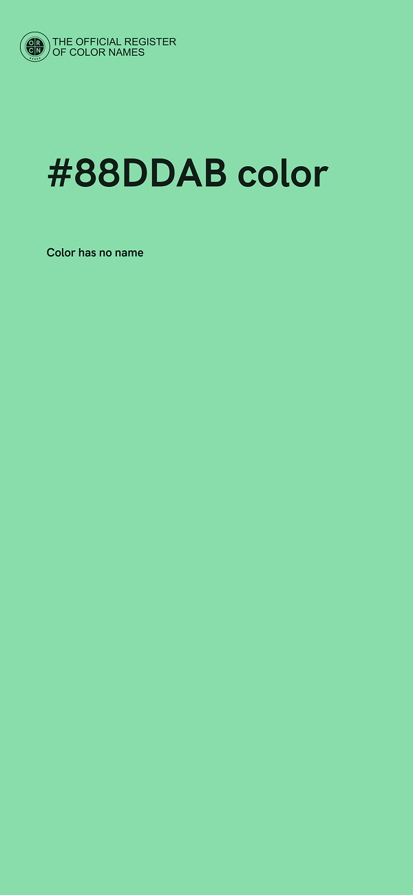 #88DDAB color image