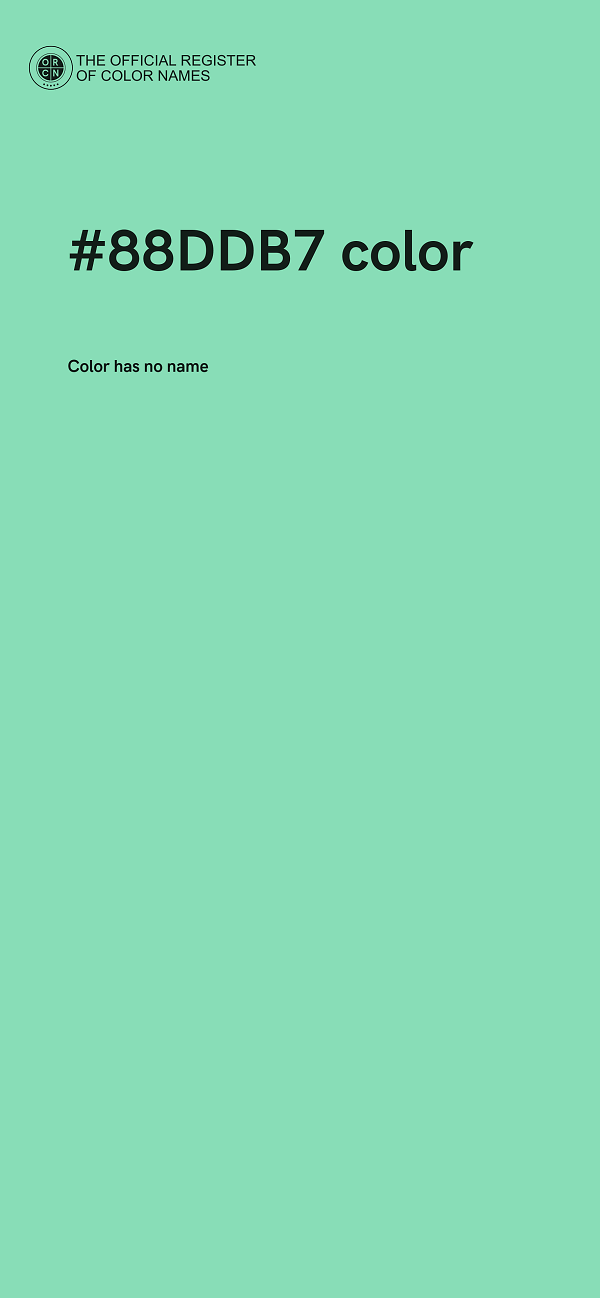 #88DDB7 color image